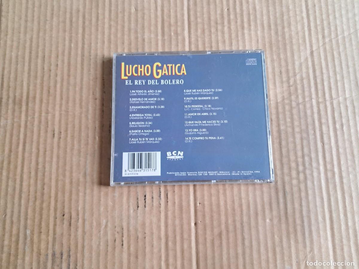 CDs de m&uacute;sica: LUCHO GATICA - EL REY DEL BOLERO CD 1994 - Foto 3