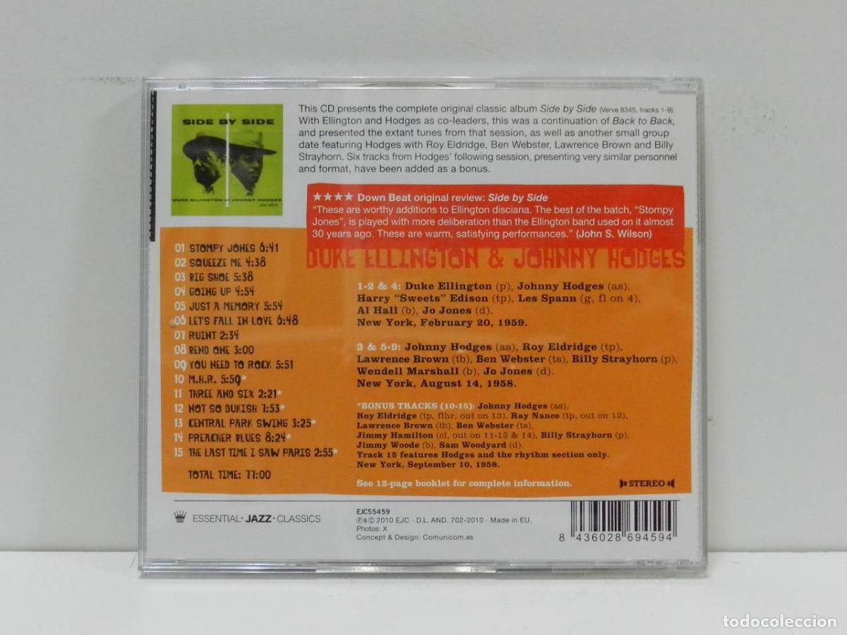 CDs de m&uacute;sica: DISCO CD. Duke Ellington & Johnny Hodges &ndash; Side By Side. COMPACT DISC. - Foto 2