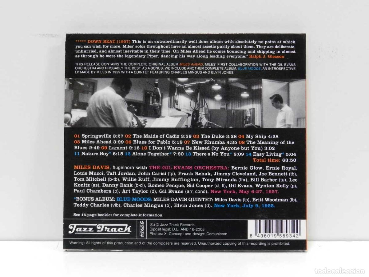 CDs de m&uacute;sica: DISCO CD. Miles Davis &ndash; Miles Ahead, Miles Davis + 19 - Gil Evans. COMPACT DISC. - Foto 2