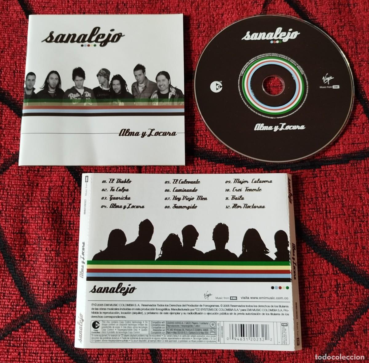 CDs de m&uacute;sica: SANALEJO ** Alma Y Locura ** CD ORIGINAL 2005 COLOMBIA