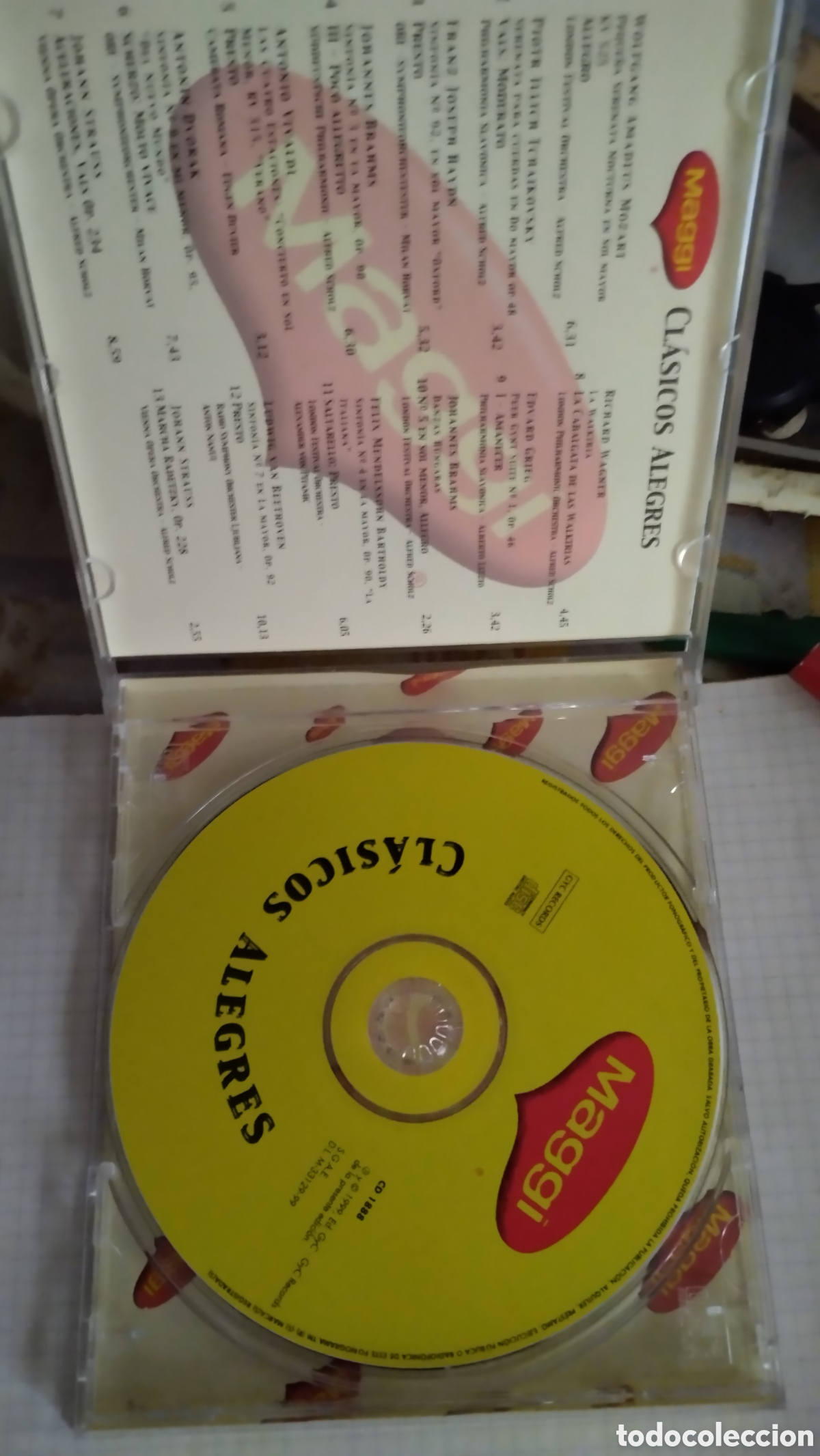 CDs de m&uacute;sica: cd promo Maggi - Cl&aacute;sicos Alegres 1999 - Various - Foto 2