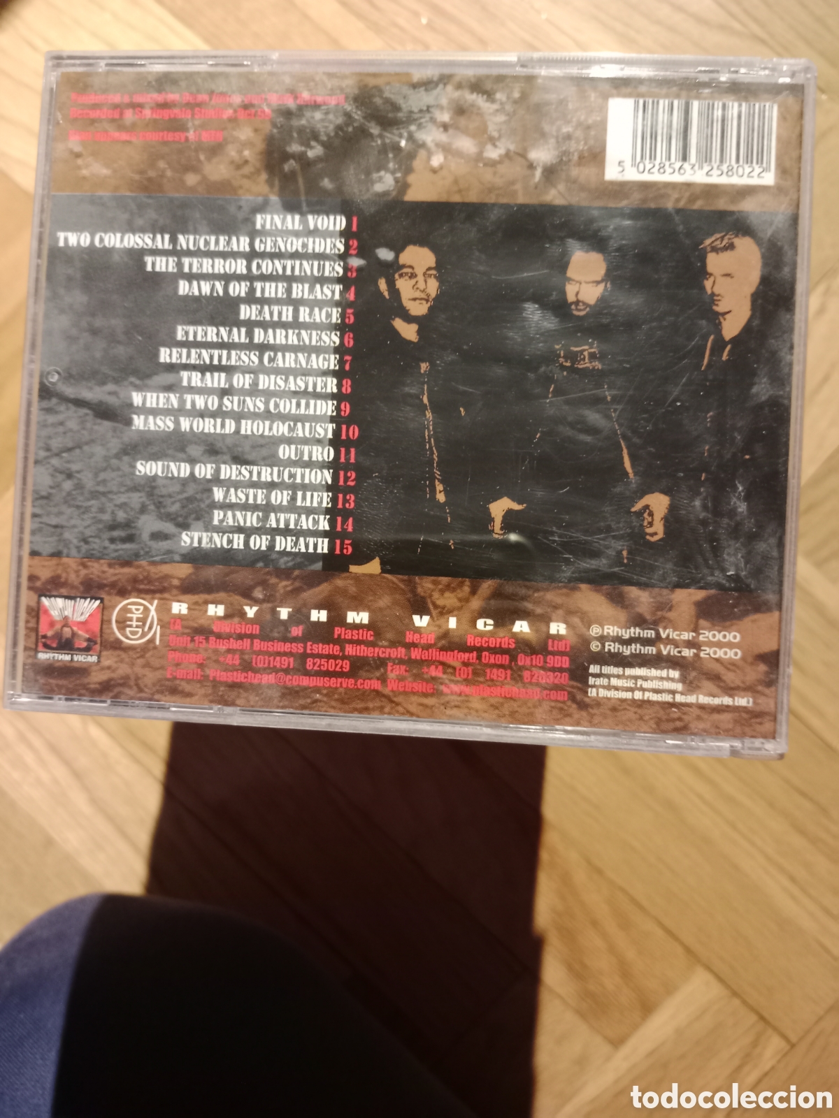 CDs de m&uacute;sica: Raw Noise - The terror continues (UK 2000) - Foto 2