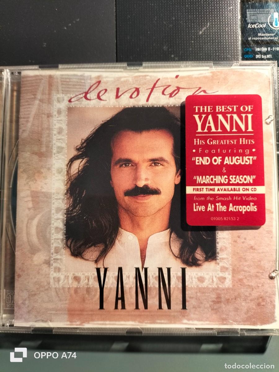 CDs de m&uacute;sica: RAR CD. YANNI. DEVOTION. THE BEST. STICKER - Foto 1