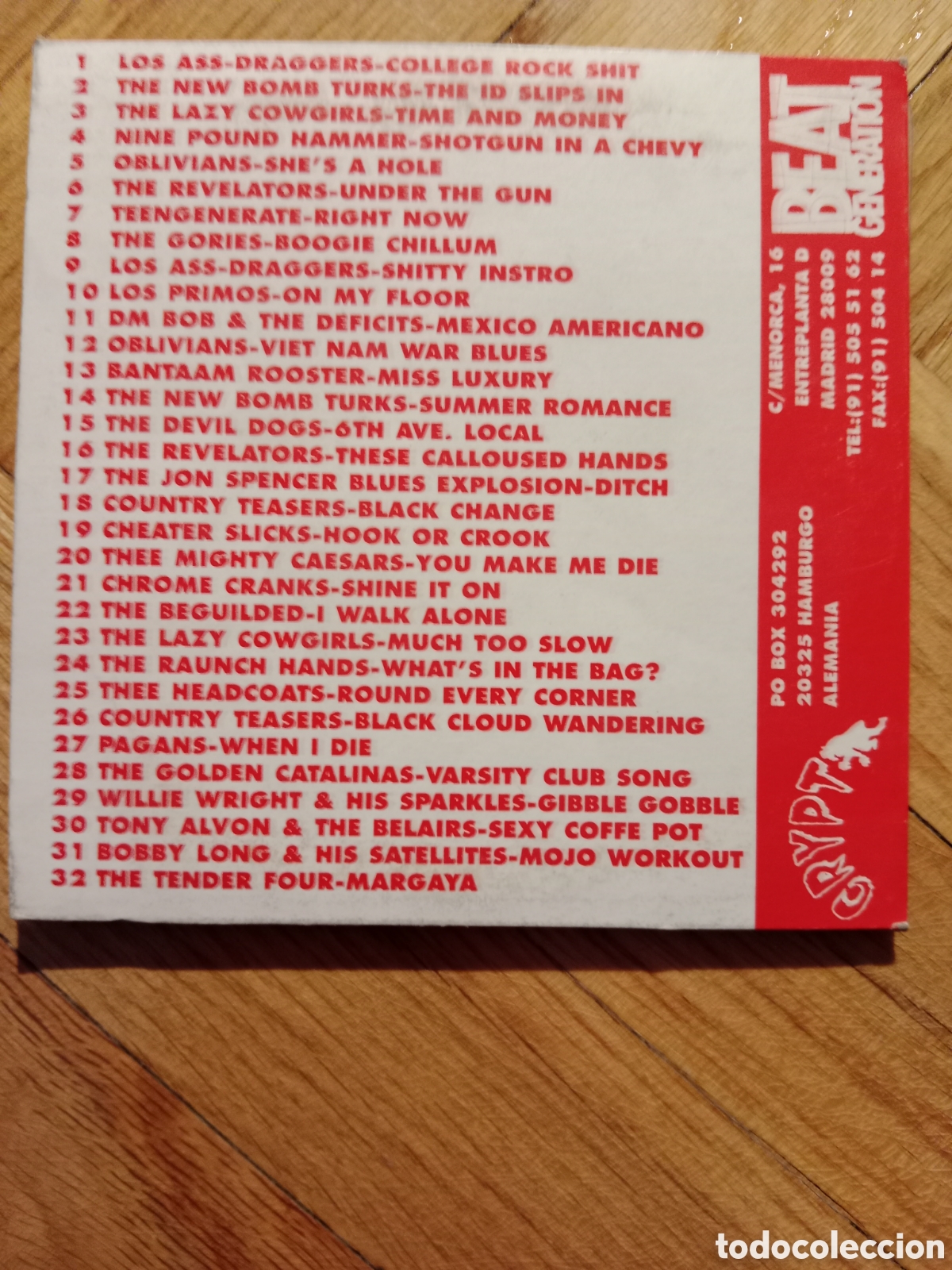 CDs de m&uacute;sica: Varios - Crypt (Munster) - Foto 2