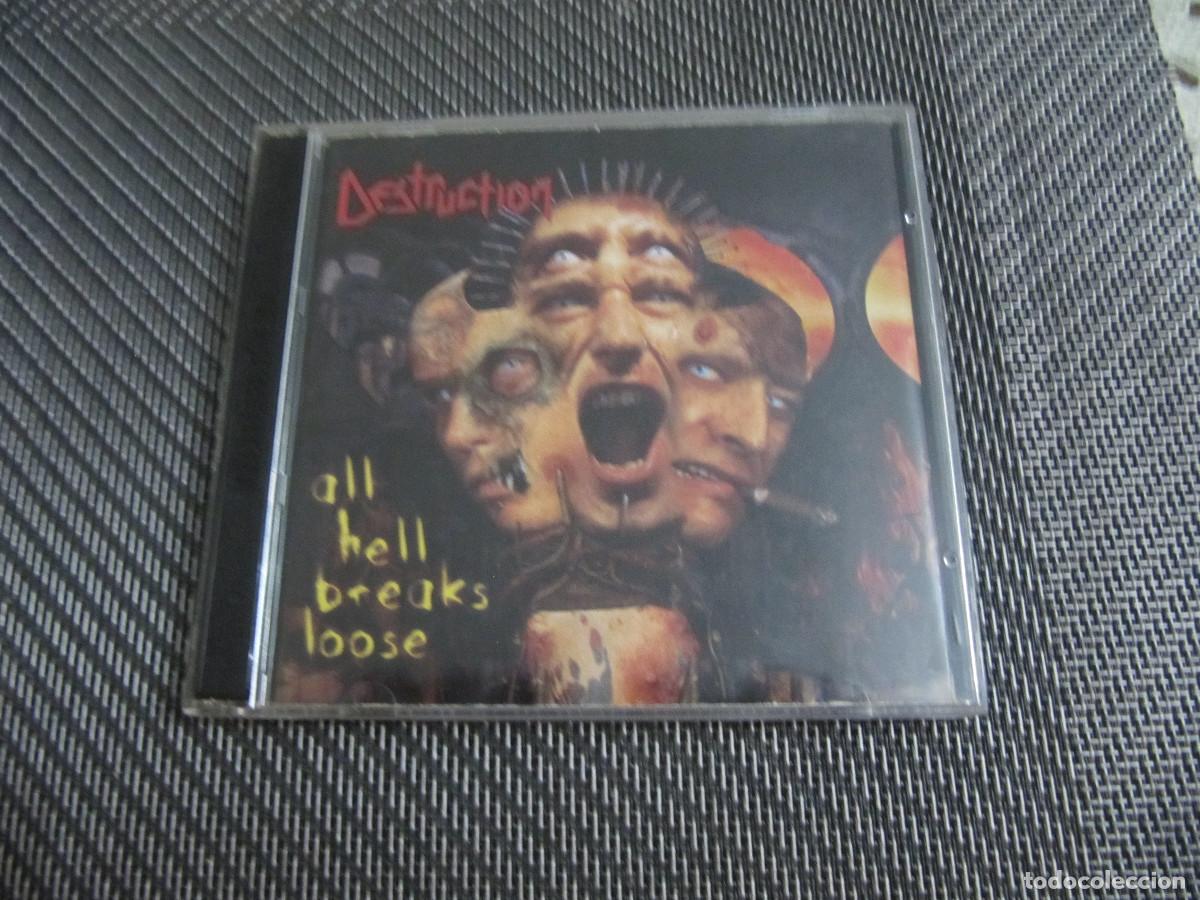 CDs de m&uacute;sica: DESTRUCTION-ALL HELL BREAKS LOOSE-2 CDS - Foto 1