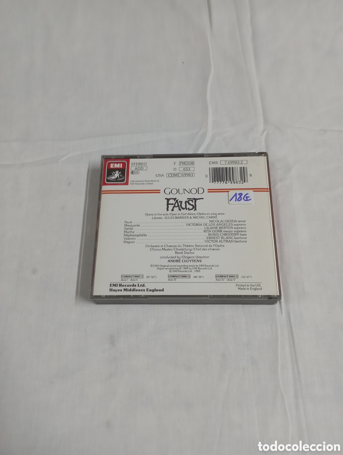 CDs de m&uacute;sica: Faust Gounod EMI original - Foto 2