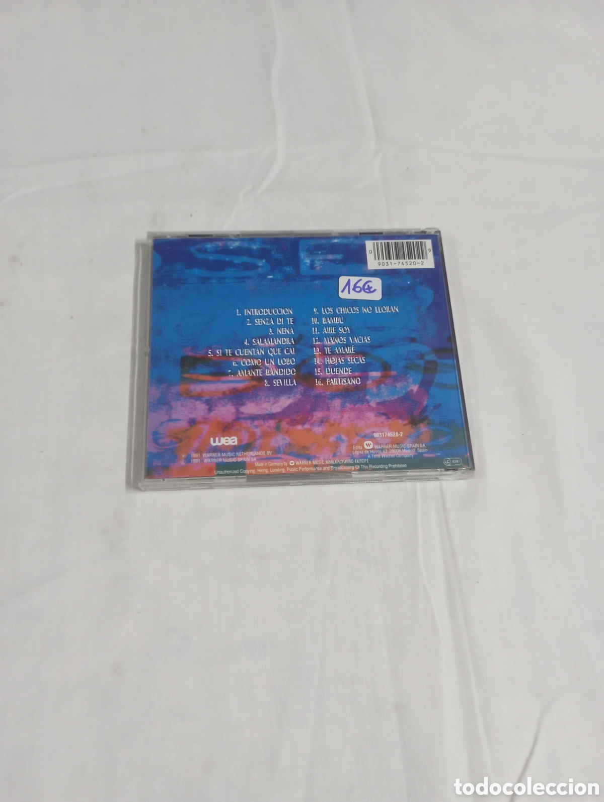 CDs de m&uacute;sica: Miguel Bose directo 90s - Foto 2