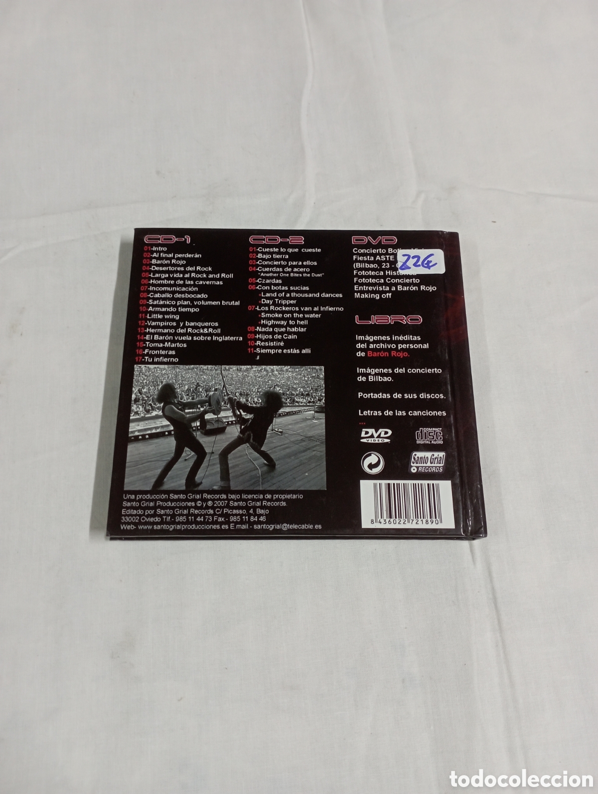 CDs de m&uacute;sica: Baron Rojo desde baron a Bilbao - Foto 2