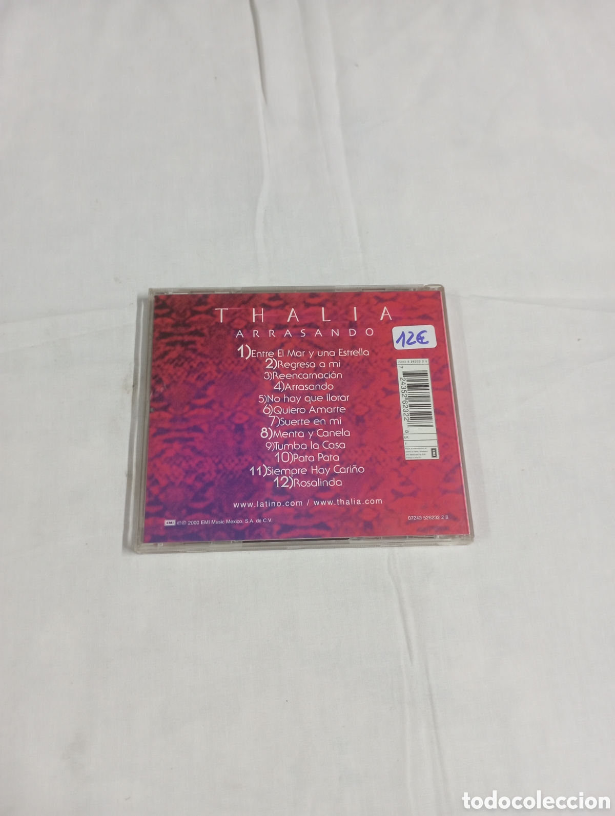 CDs de m&uacute;sica: Arrasando Thalia original - Foto 2