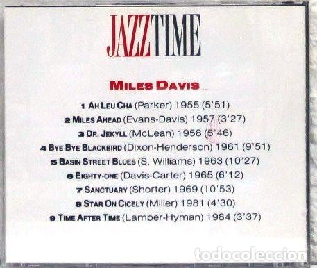 CDs de m&uacute;sica: MILES DAVIS - JAZZ TIME - CD - Foto 2