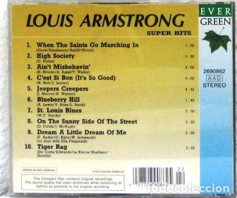 CDs de m&uacute;sica: LOUIS ARMSTRONG - SUPER HITS - CD - Foto 2