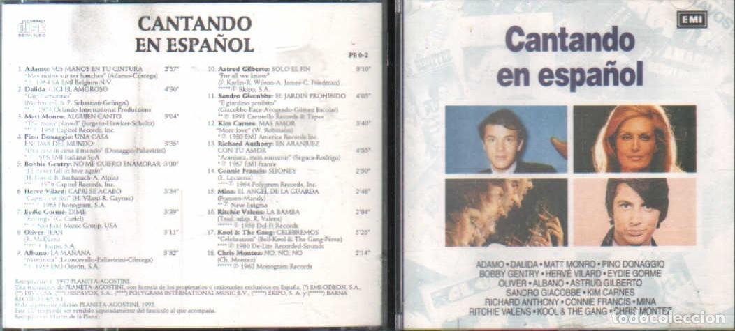 CDs de m&uacute;sica: CANTANDO EN ESPA&Ntilde;OL. CD-VARIOS-2650 - Foto 1