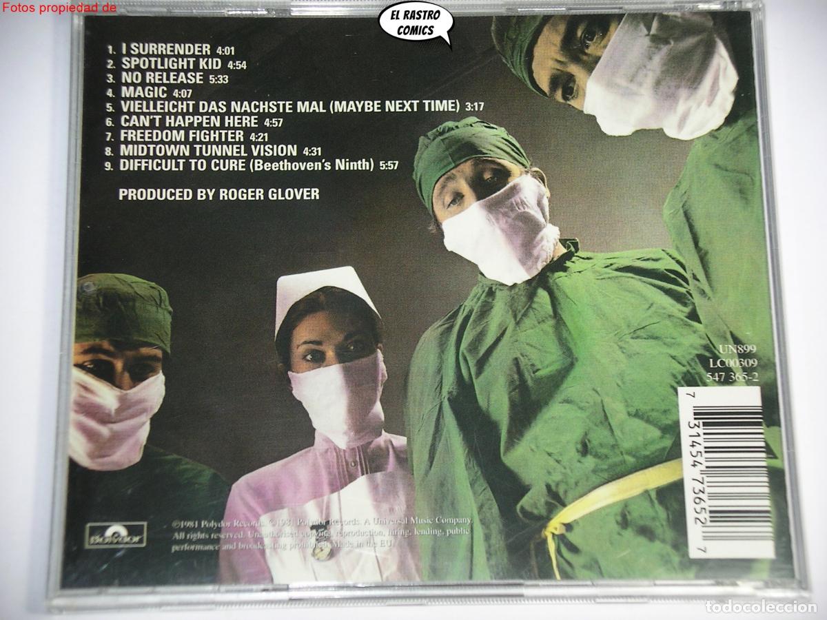 CDs de m&uacute;sica: Rainbow, Difficult to cure, CD, Polydor, excelente estado - Foto 2