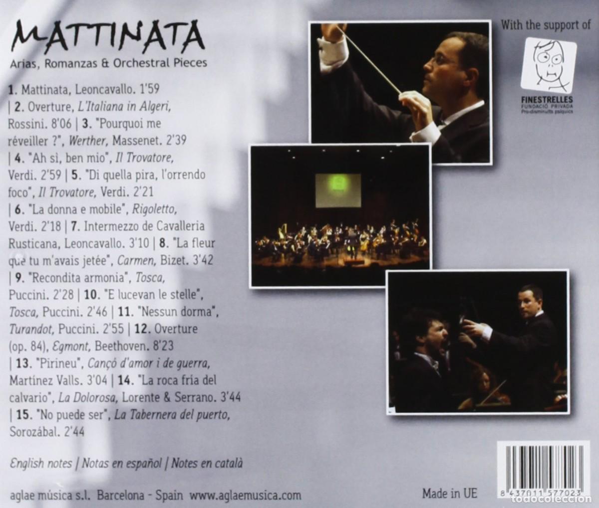 CDs de m&uacute;sica: ALEX VICENS: MATTINATA - CD - Foto 2
