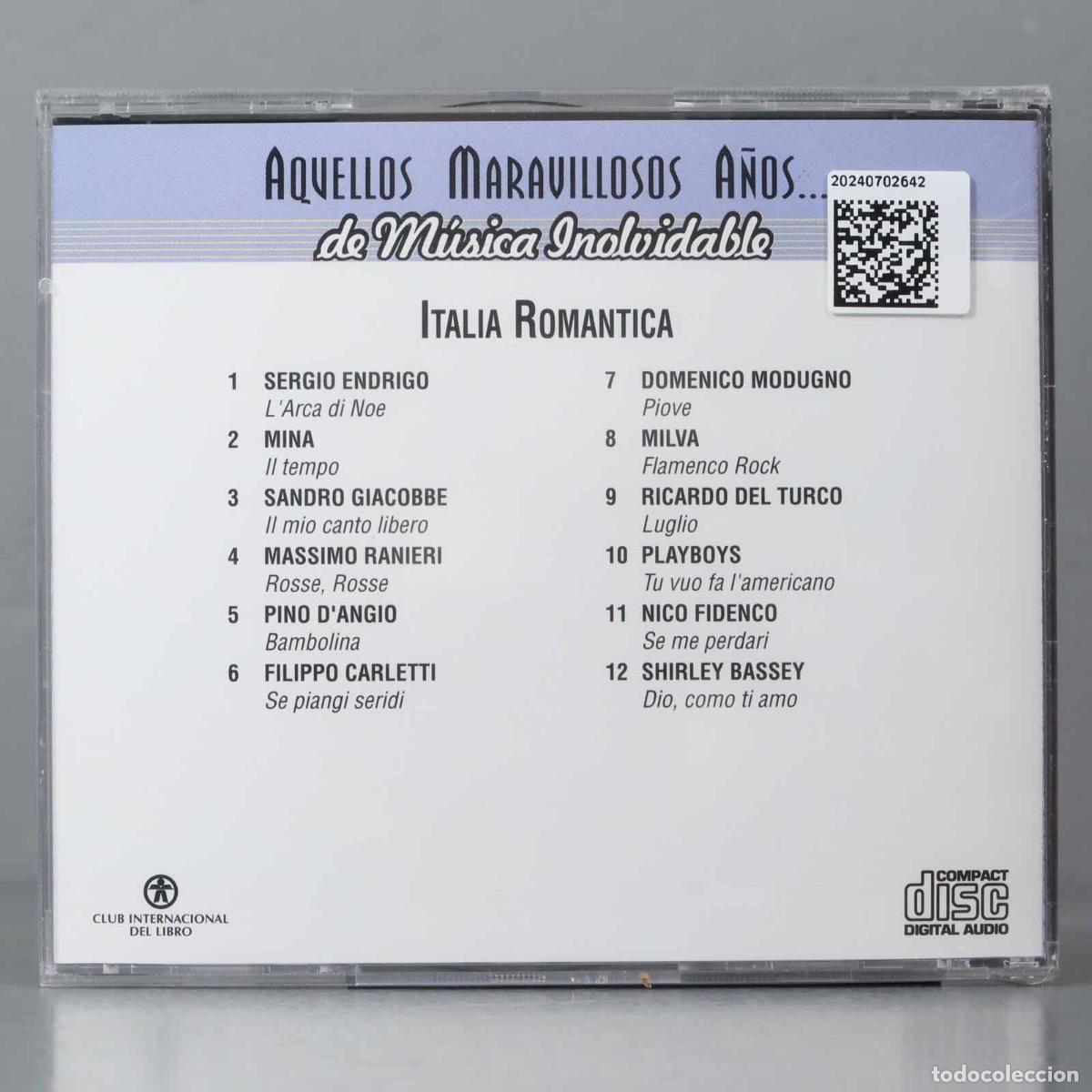 CDs de m&uacute;sica: CD. ITALIA ROMANTICA. PRECINTADO - Foto 2