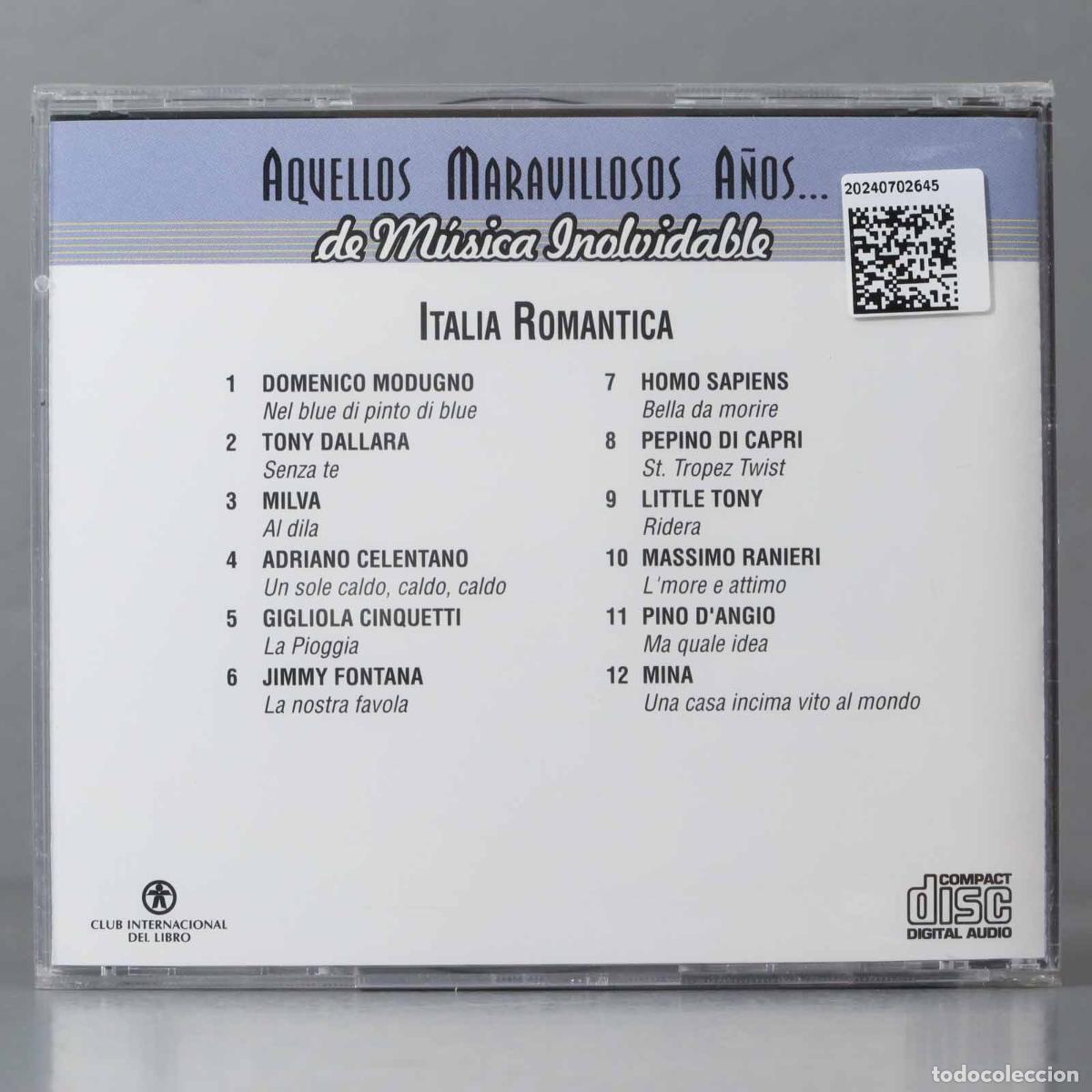 CDs de m&uacute;sica: CD. ITALIA ROMANTICA. PRECINTADO - Foto 2