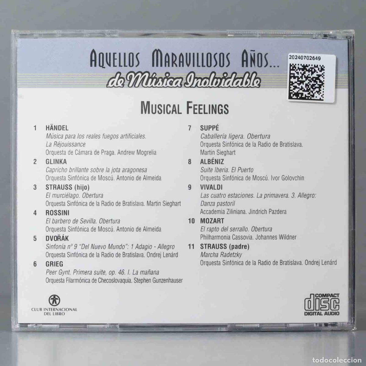 CDs de m&uacute;sica: CD. MUSICAL FEELINGS. PRECINTADO - Foto 2