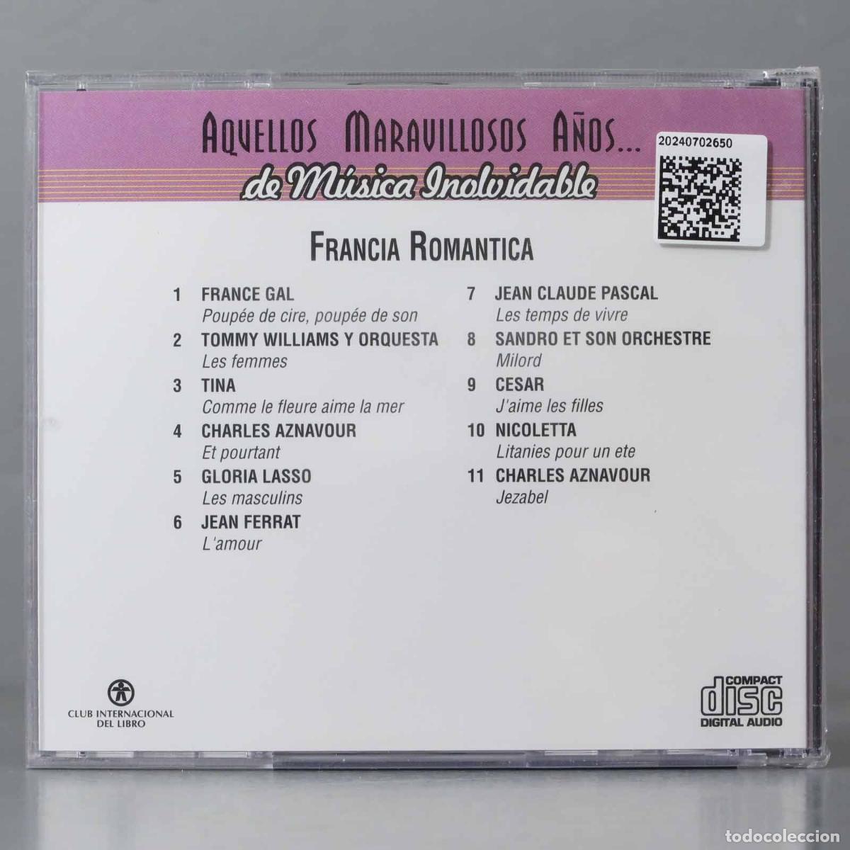 CDs de m&uacute;sica: CD. FRANCIA ROMANTICA. PRECINTADO - Foto 2