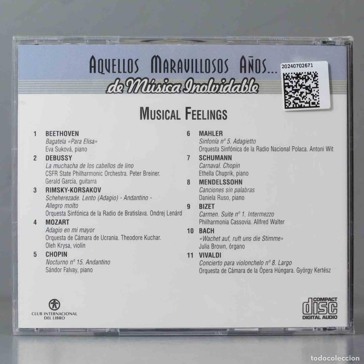 CDs de m&uacute;sica: CD. MUSICAL FEELINGS. PRECINTADO - Foto 2