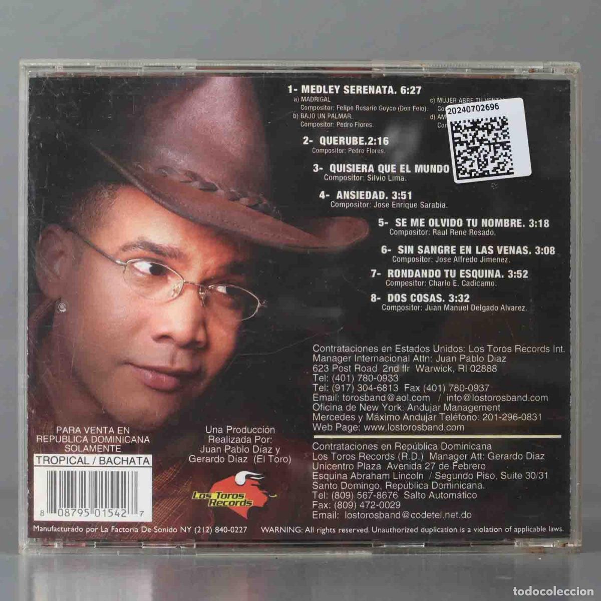 CDs de m&uacute;sica: CD. Los Toros Band &ndash; Serenatas - Foto 2