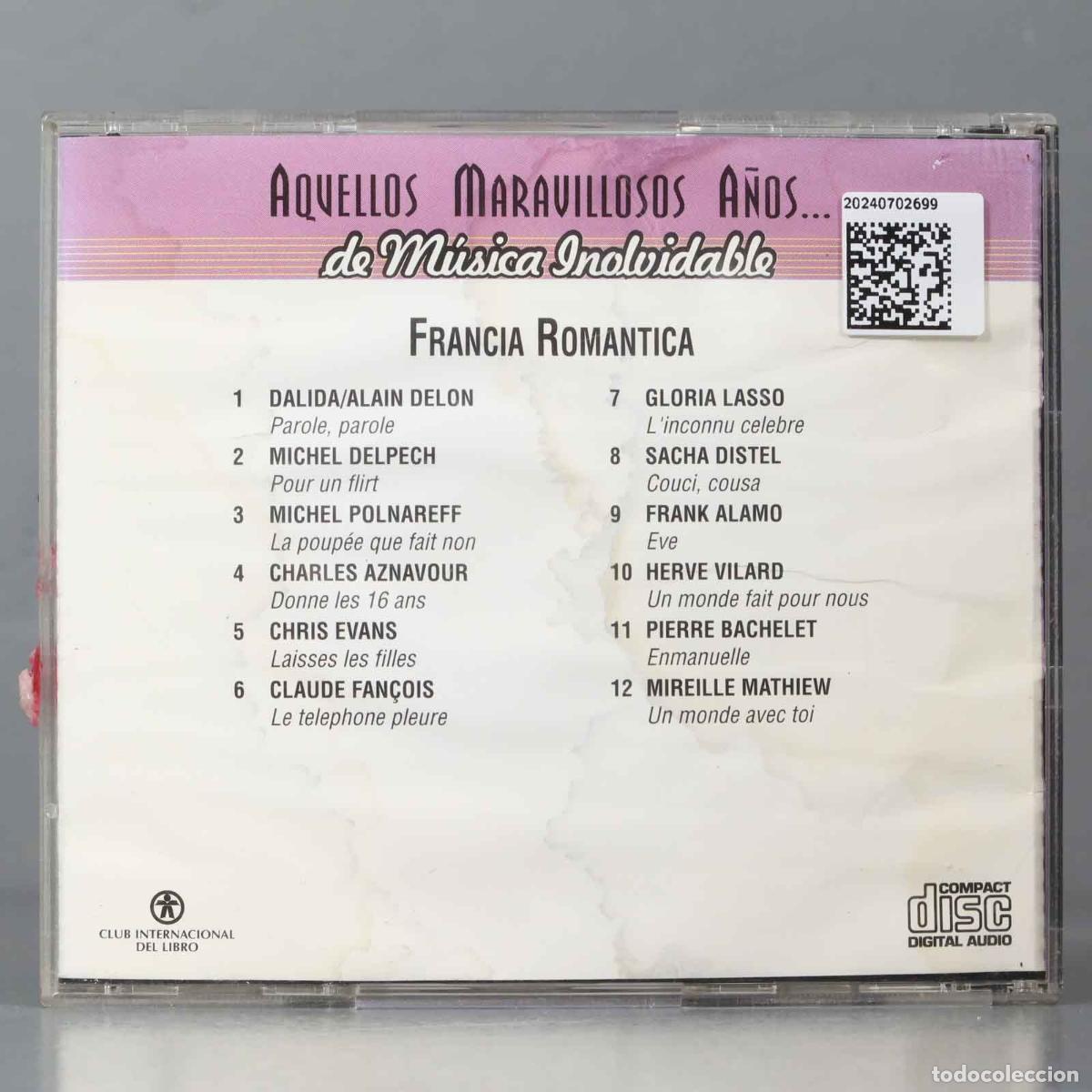 CDs de m&uacute;sica: CD. FRANCIA ROMANTICA - Foto 2