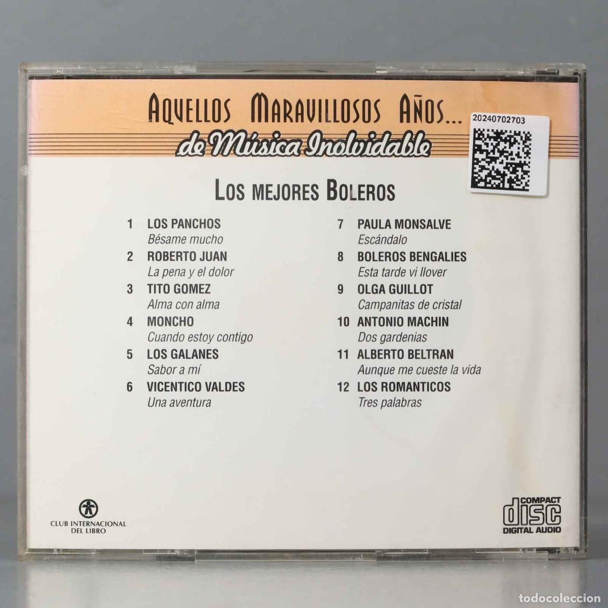 CDs de m&uacute;sica: CD. Los MEJORES BOLEROS - Foto 2