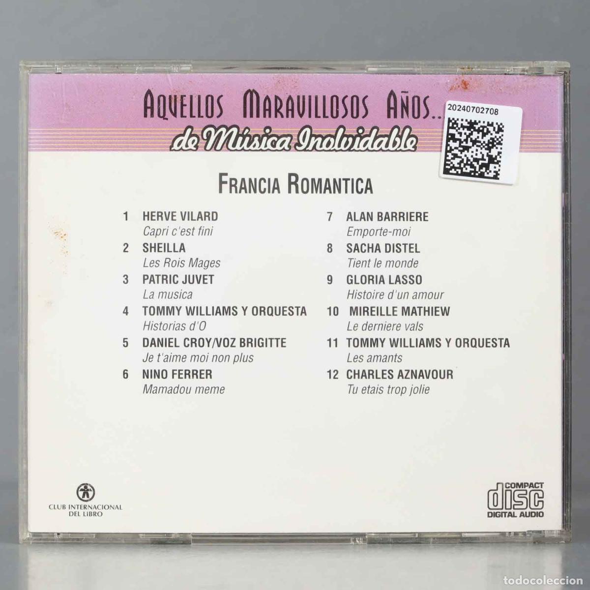 CDs de m&uacute;sica: CD. FRANCIA ROMANTICA - Foto 2