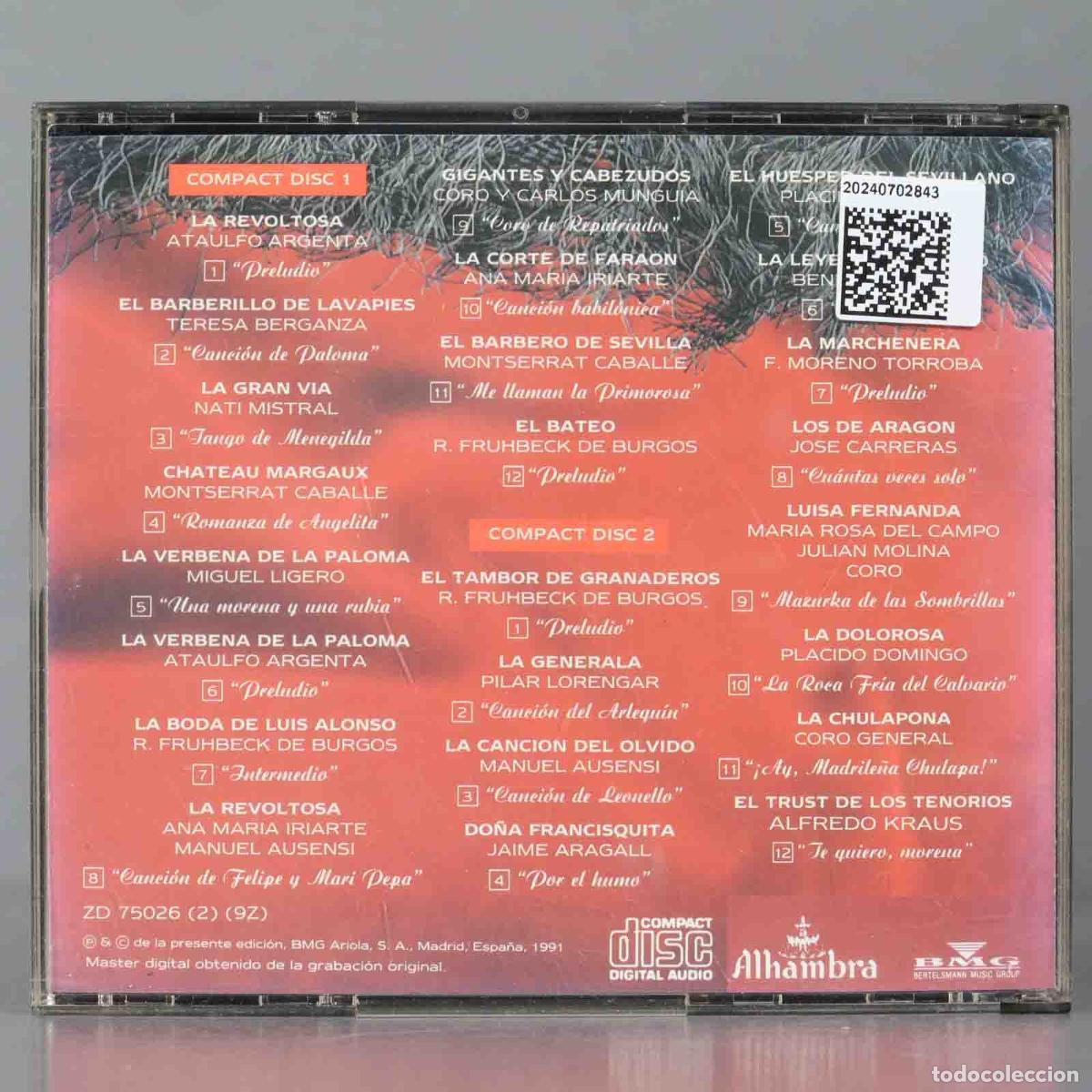 CDs de m&uacute;sica: CD. Los 24 Grandes &Eacute;xitos De La Zarzuela - Foto 2