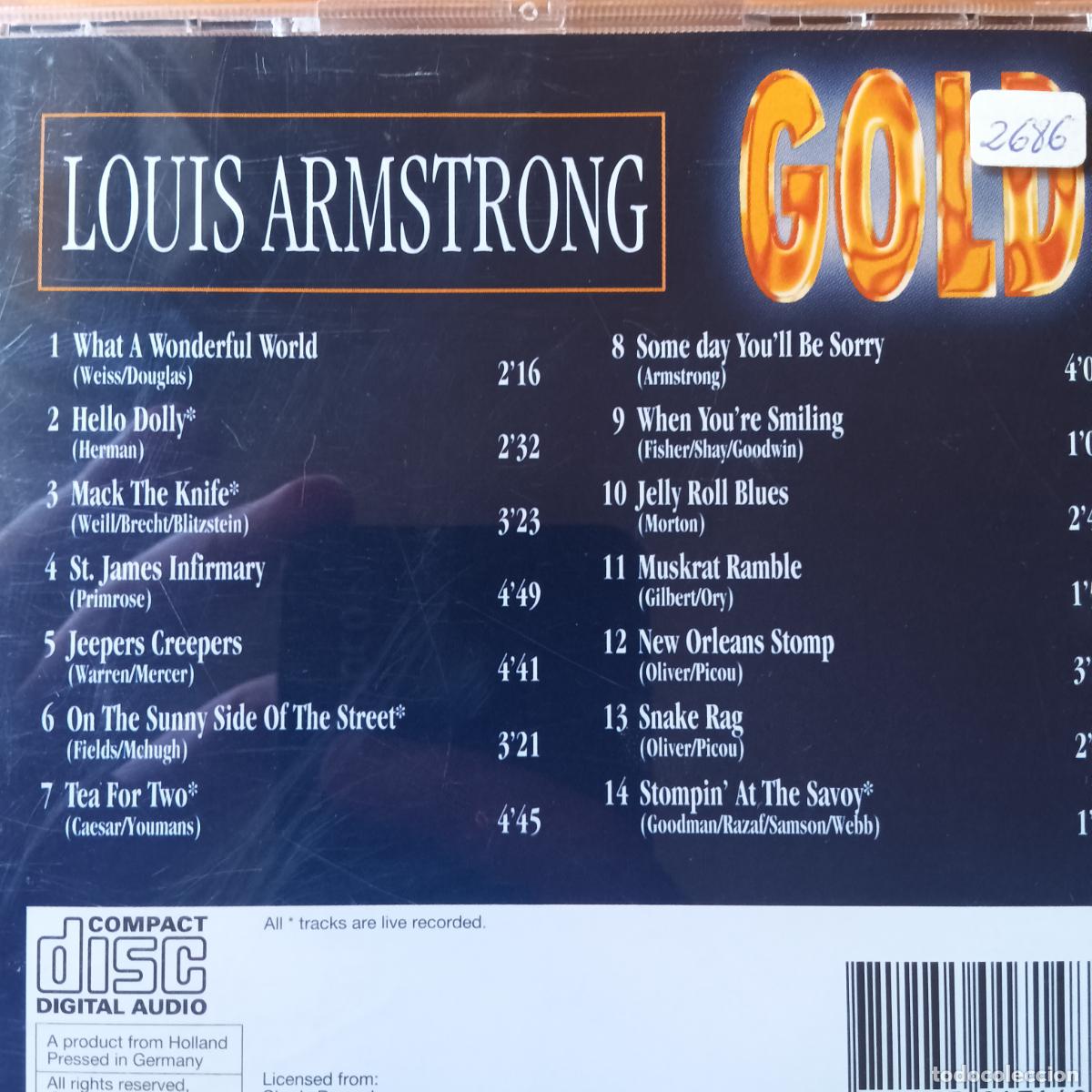 CDs de m&uacute;sica: LOUIS ARMSTRONG - CD GOLD - Foto 2