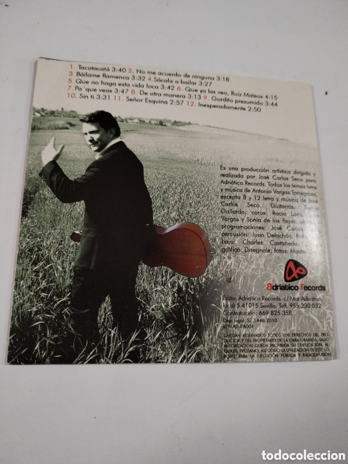 CDs de m&uacute;sica: GRANDEMENTE - ANTONIO VARGAS. CD - Foto 2
