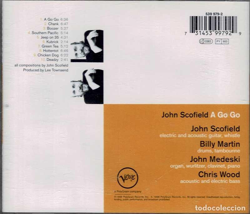 CDs de m&uacute;sica: John Scofield - A Go Go. CD - Foto 2