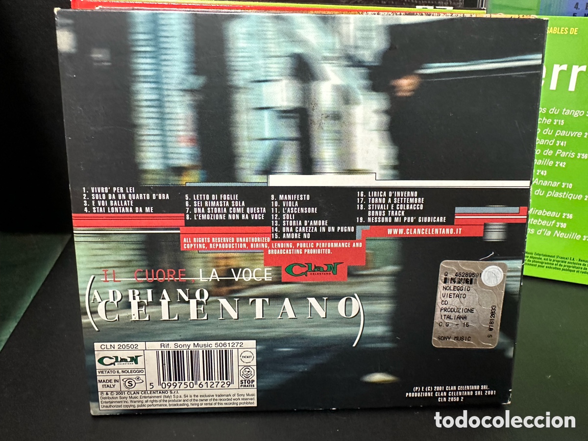 CDs de m&uacute;sica: Adriano Celentano - Il Cuore, La Voce (CD, Comp) - Foto 2