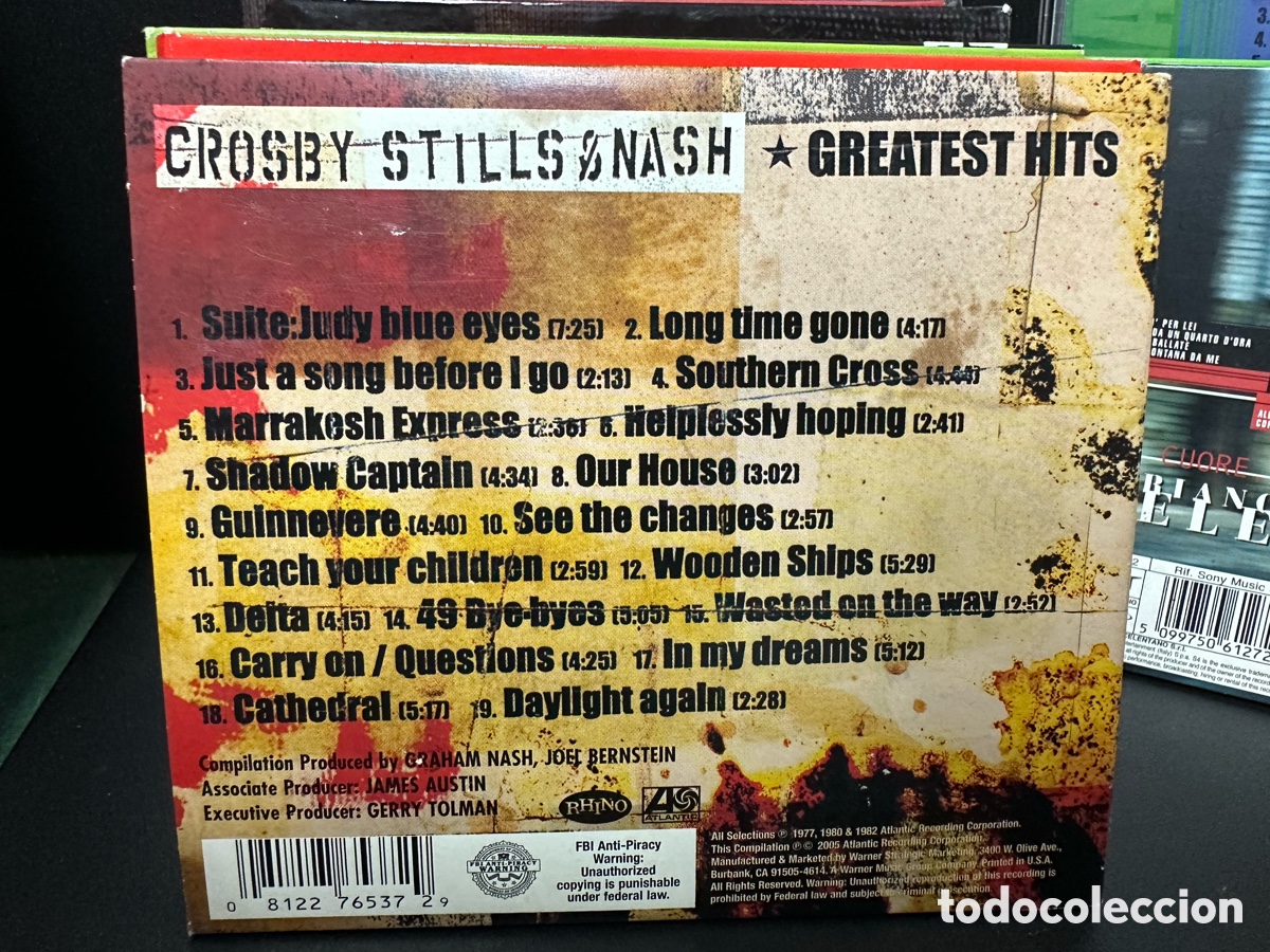 CDs de m&uacute;sica: Crosby, Stills & Nash - Greatest Hits (CD, Comp) - Foto 3