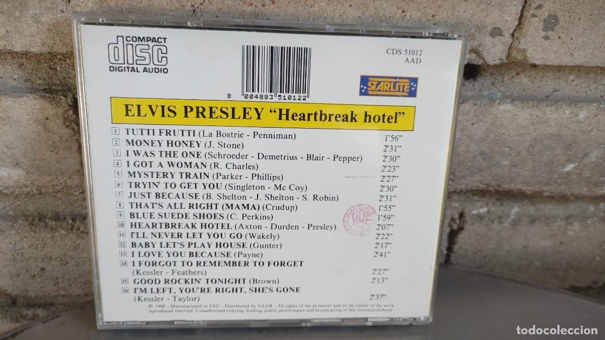 CDs de m&uacute;sica: ELVIS PRESLEY-CD HEARTBREAK HOTEL - Foto 3