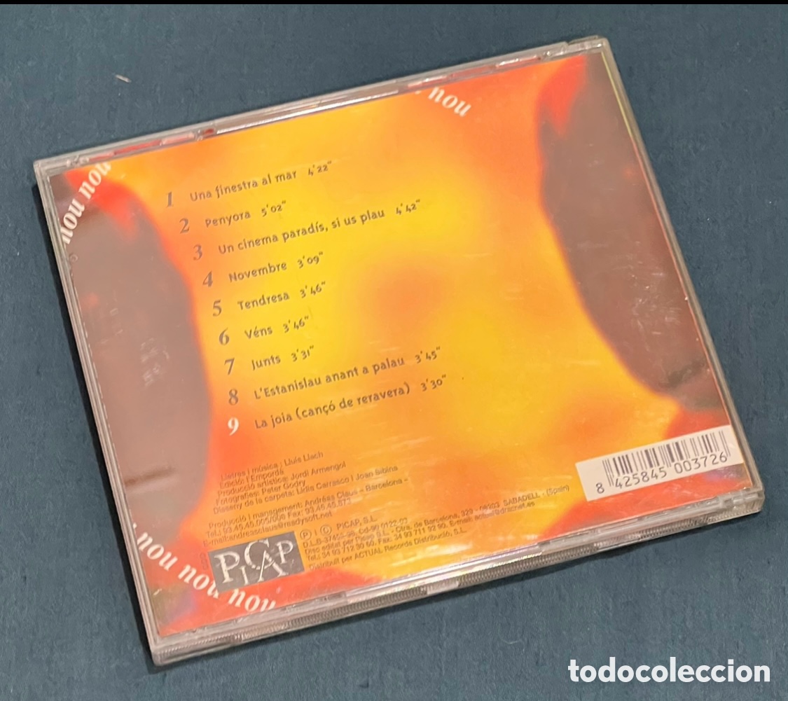 CDs de m&uacute;sica: CD. Lluis Llach, 9. &ldquo;Nou nou&rdquo;. 1998. - Foto 2
