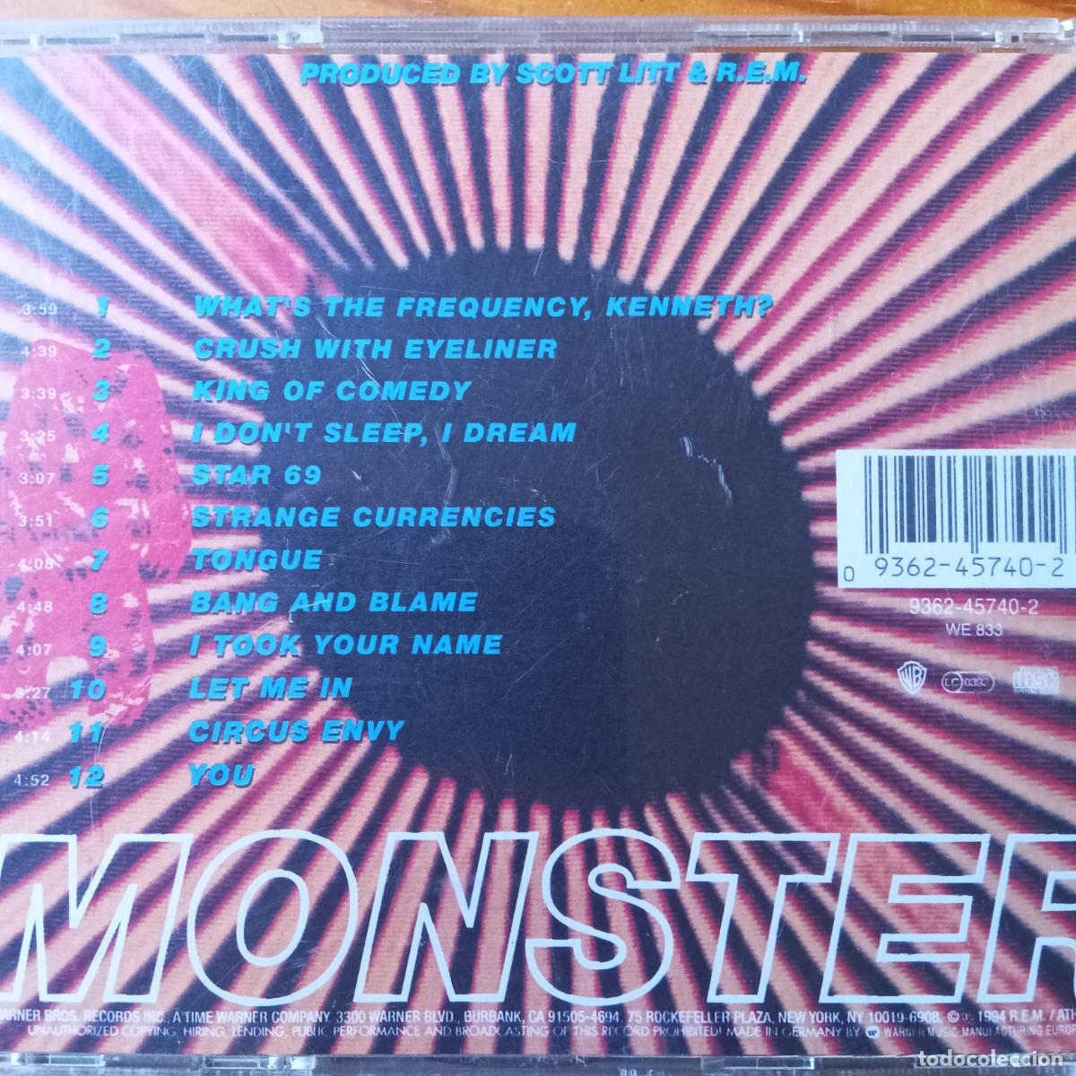 CDs de m&uacute;sica: REM, MONSTER - CD - R.E.M. - Foto 2