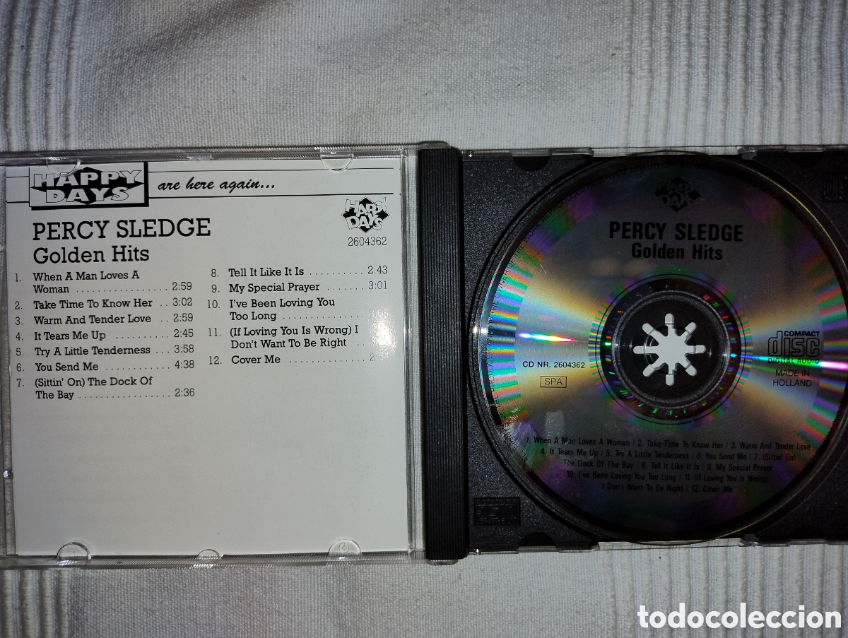 CDs de m&uacute;sica: Percy Sledge golden hits cd - Foto 3
