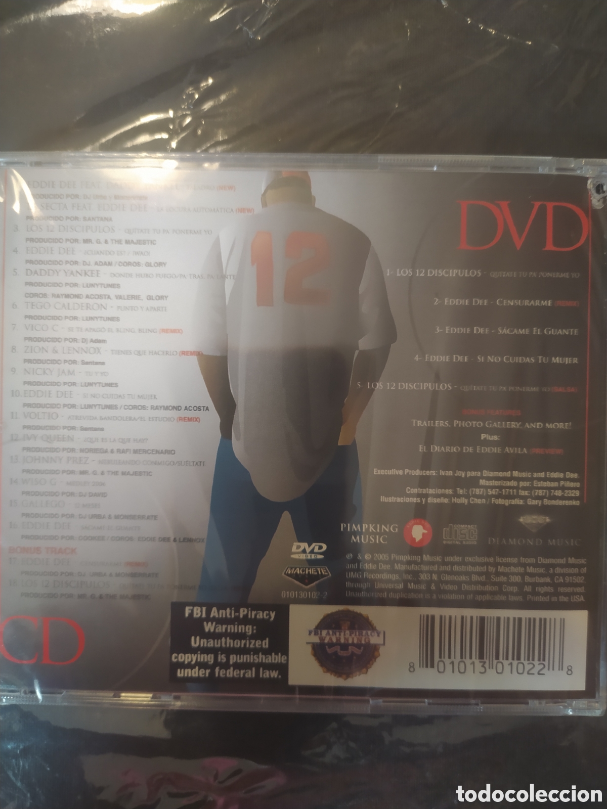 CDs de m&uacute;sica: Eddie dee 12 discipulos special edition cd&dvd - Foto 2
