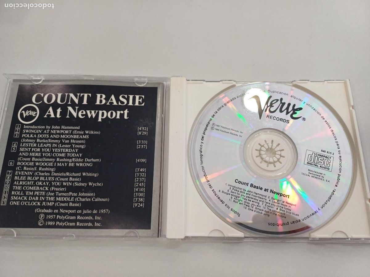 CDs de m&uacute;sica: COUNT BASIE AT NEWPORT/CD. - Foto 2