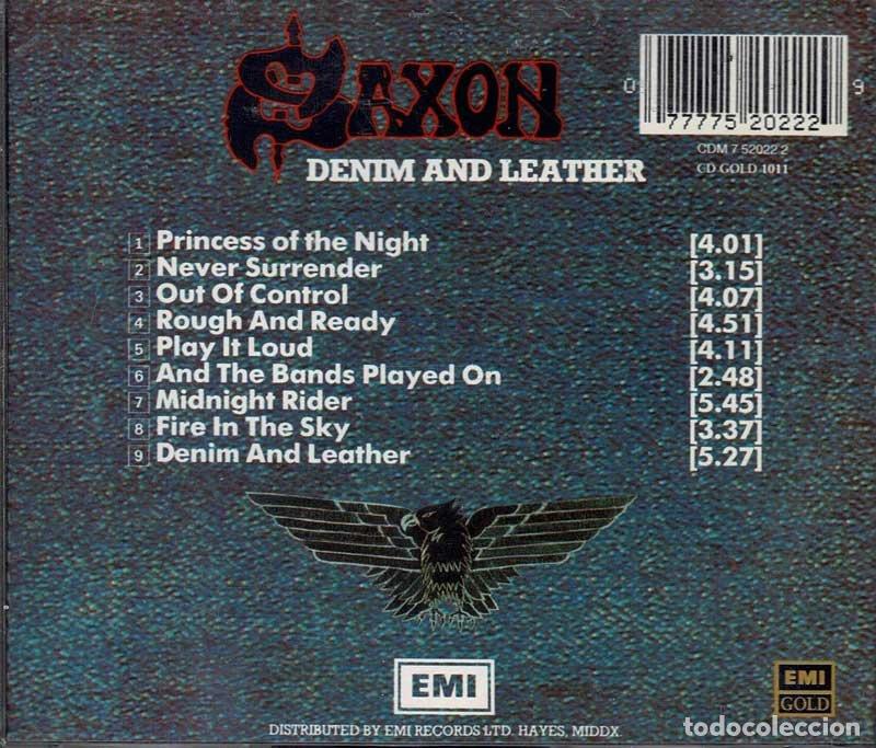 CDs de m&uacute;sica: Saxon - Denim And Leather. CD - Foto 2