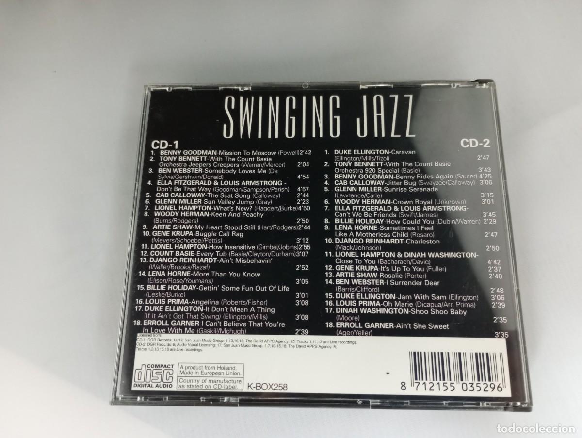 CDs de m&uacute;sica: SWINGING JAZZ - VARIOS INTERPRETES - CAJA 2 CD - Foto 2