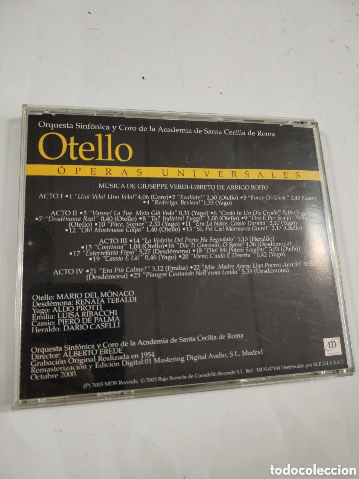 CDs de m&uacute;sica: Operas Universales. Otello. CD - Foto 2