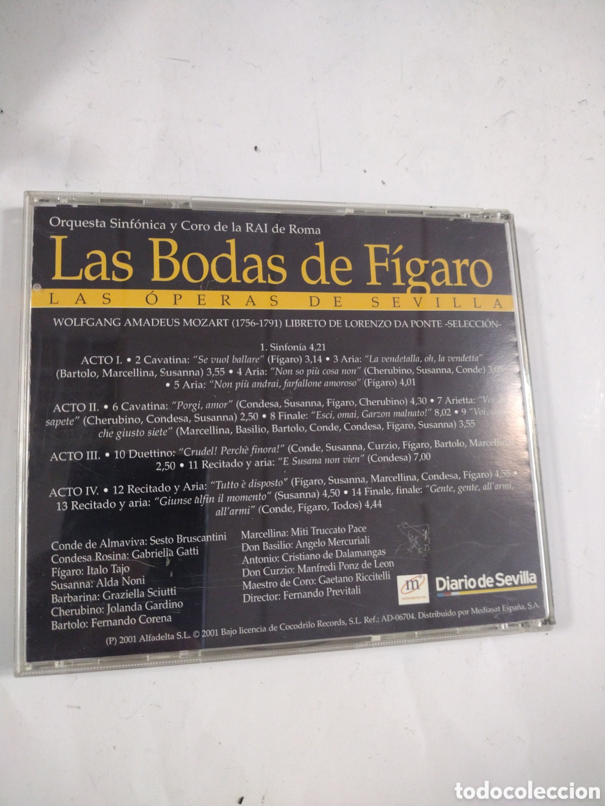 CDs de m&uacute;sica: Operas Universales. Las bodas de f&iacute;garo. CD - Foto 2