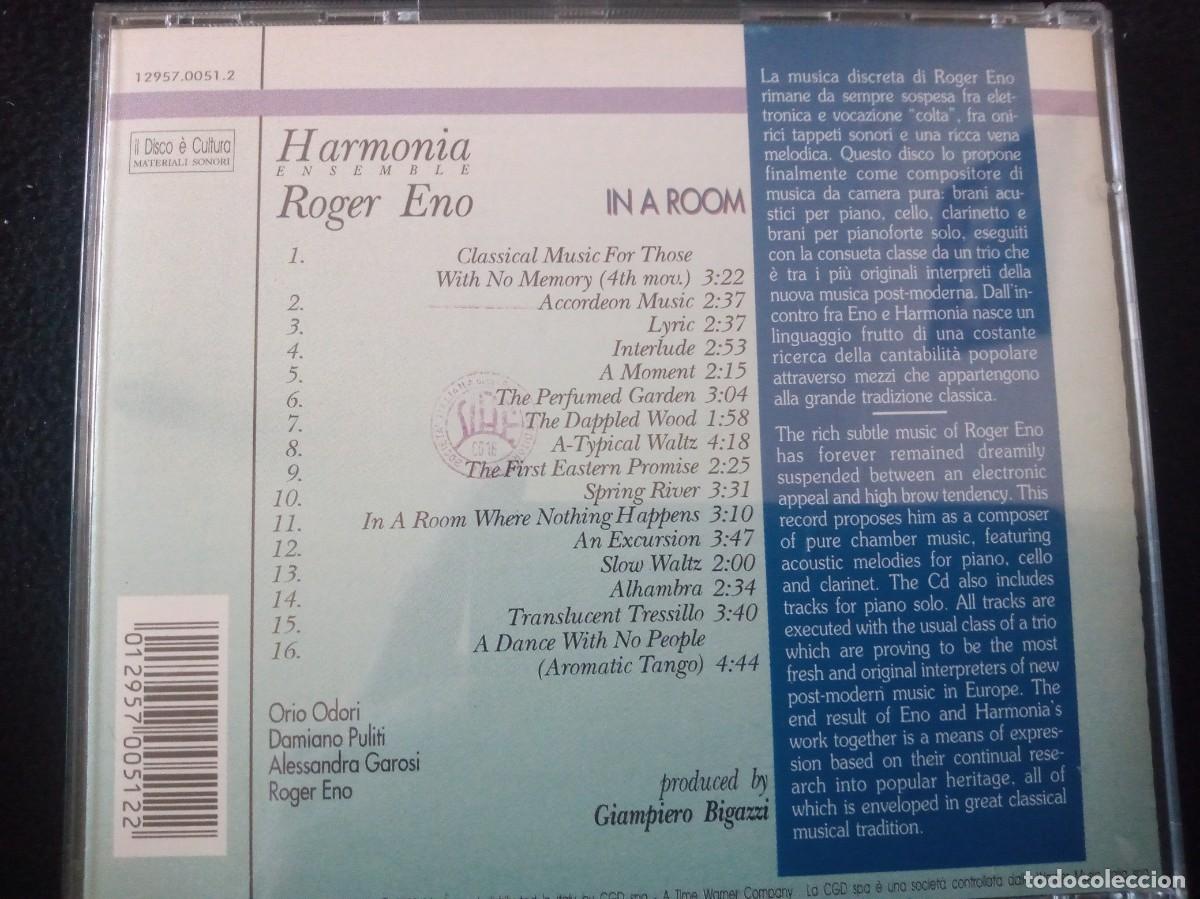 CDs de m&uacute;sica: ROGER ENO - IN A ROOM - CD. - Foto 3