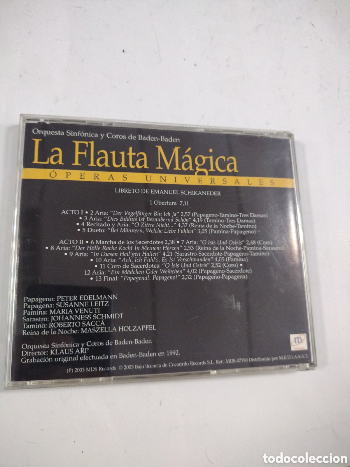CDs de m&uacute;sica: Operas Universales. La Flauta M&aacute;gica. CD - Foto 2