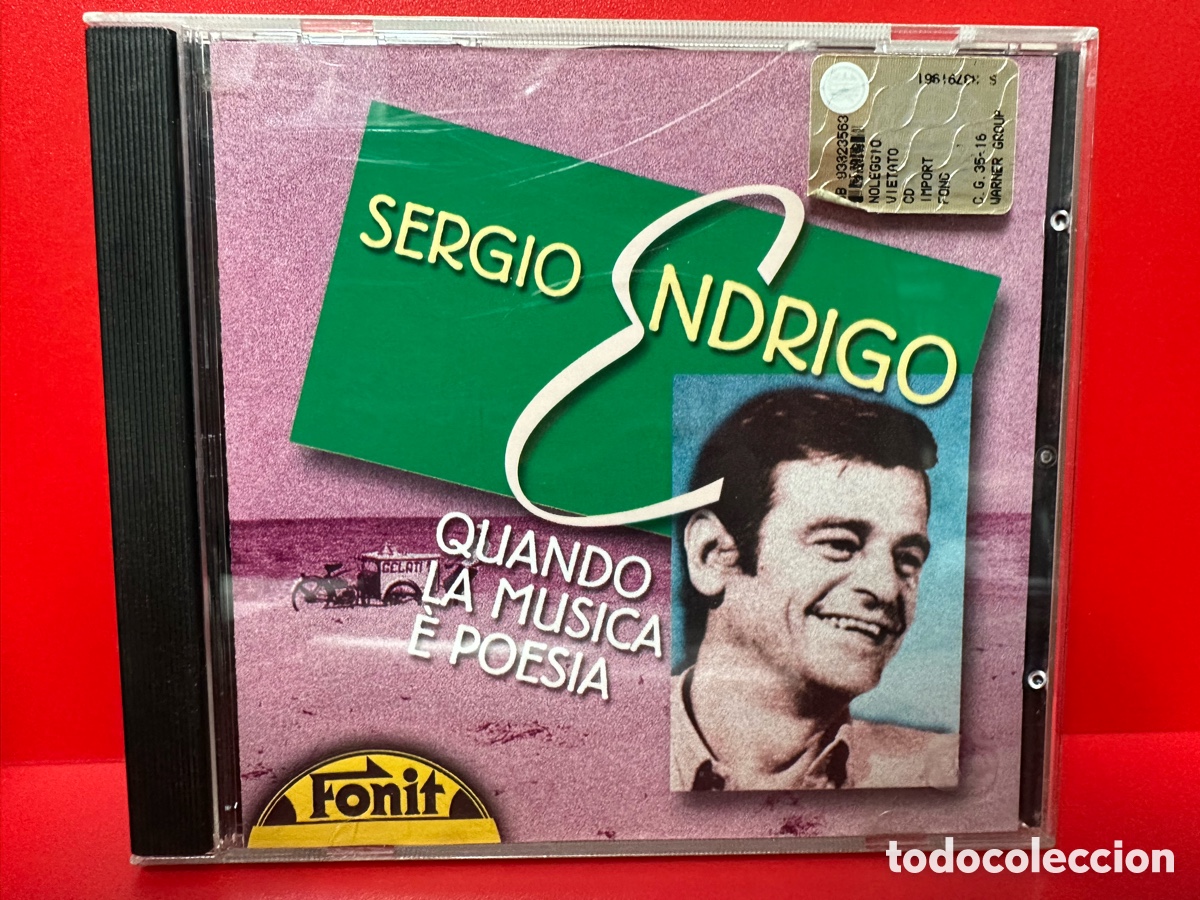 CDs de m&uacute;sica: Sergio Endrigo - Quando La Musica &Egrave; Poesia (CD, Comp) - Foto 1