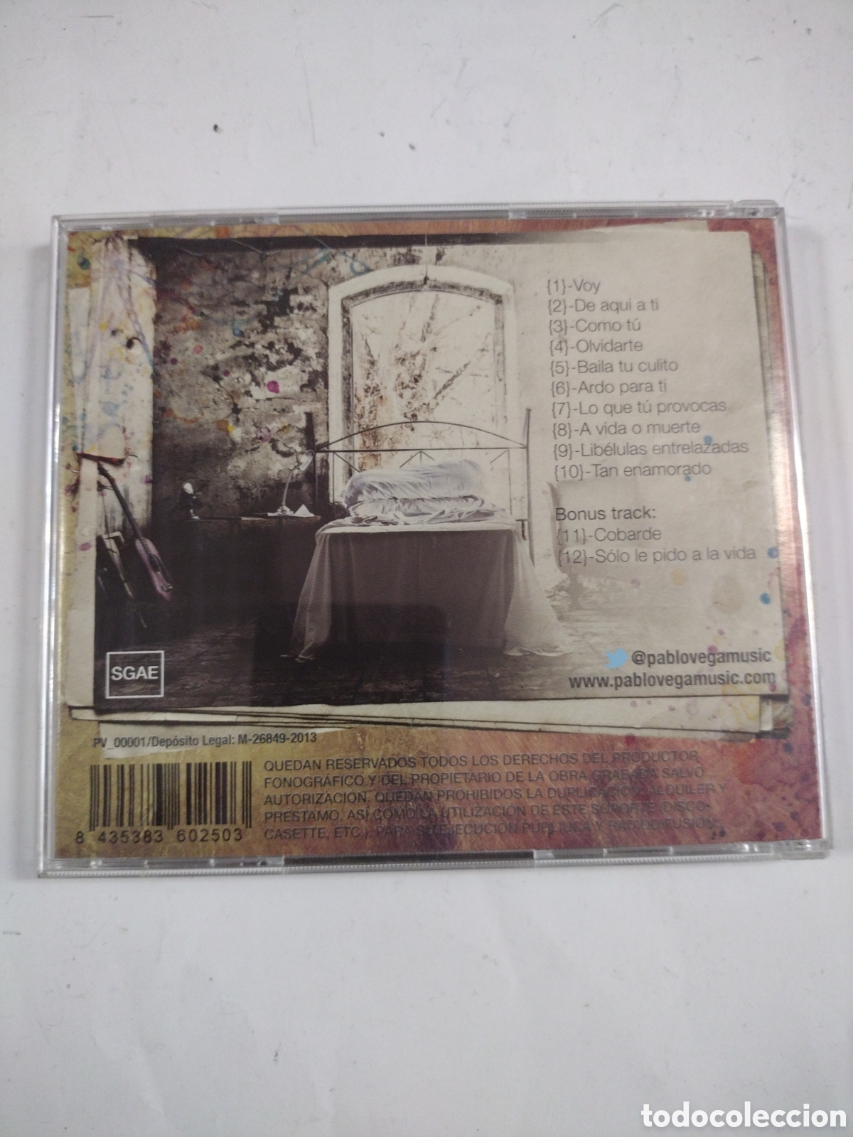 CDs de m&uacute;sica: PABLO VEGA. LIBELULAS. CD - Foto 2