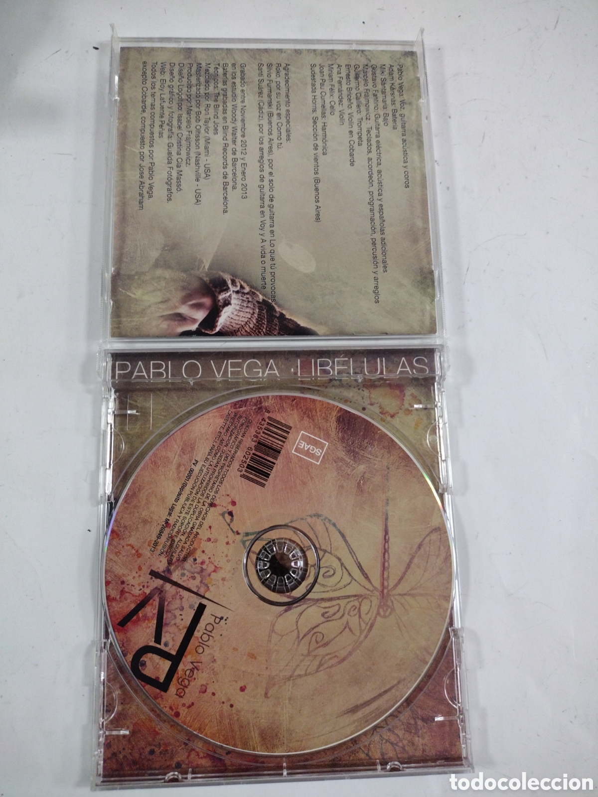 CDs de m&uacute;sica: PABLO VEGA. LIBELULAS. CD - Foto 3