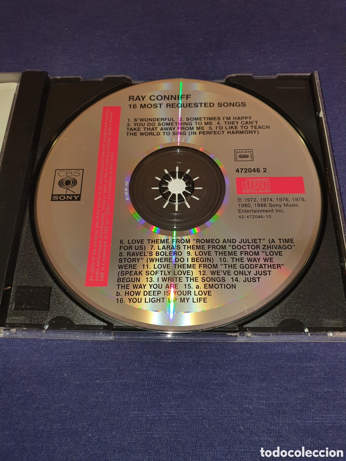 CDs de m&uacute;sica: Ray Conniff 16 Most requested songs - Foto 3