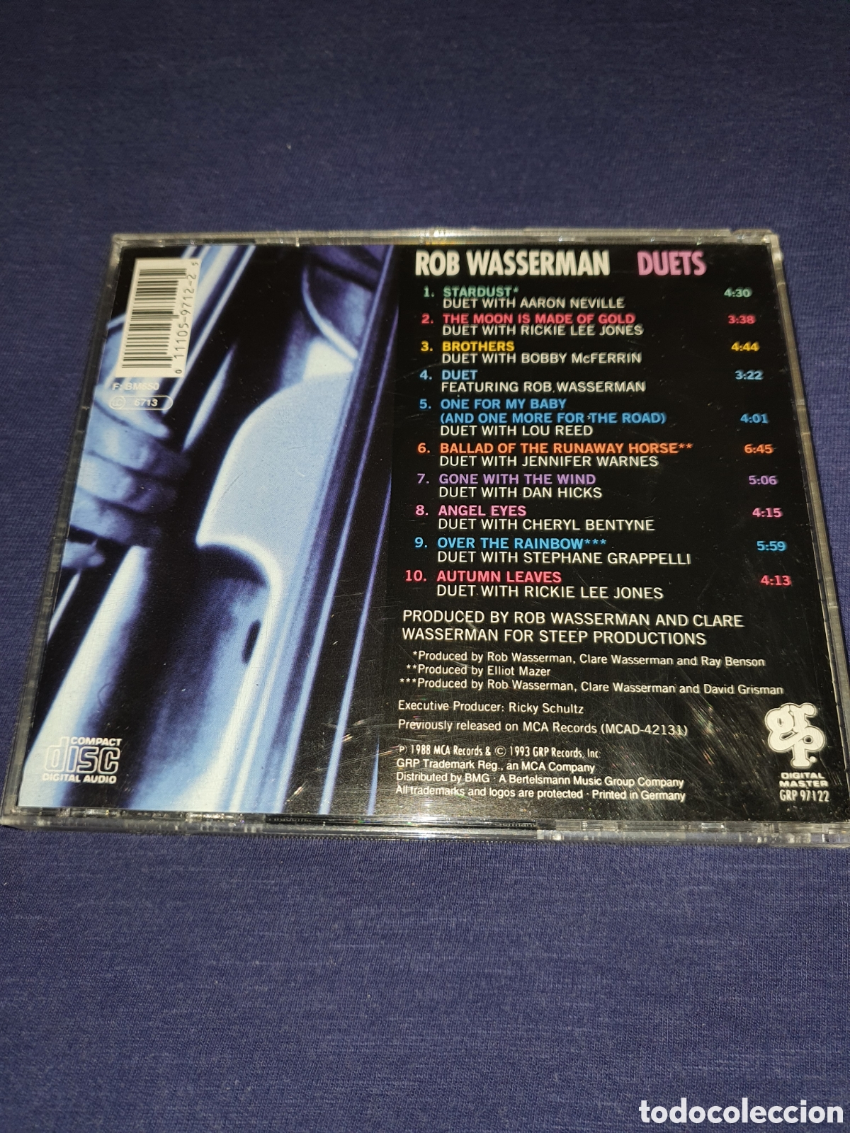 CDs de m&uacute;sica: Rob Wasserman Duets CD Jazz - Foto 2